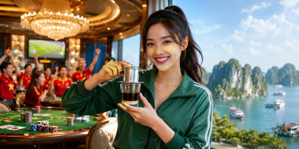 Người Việt Nam thư giãn xem kèo và chơi bài tại vùng biển Hạ Long