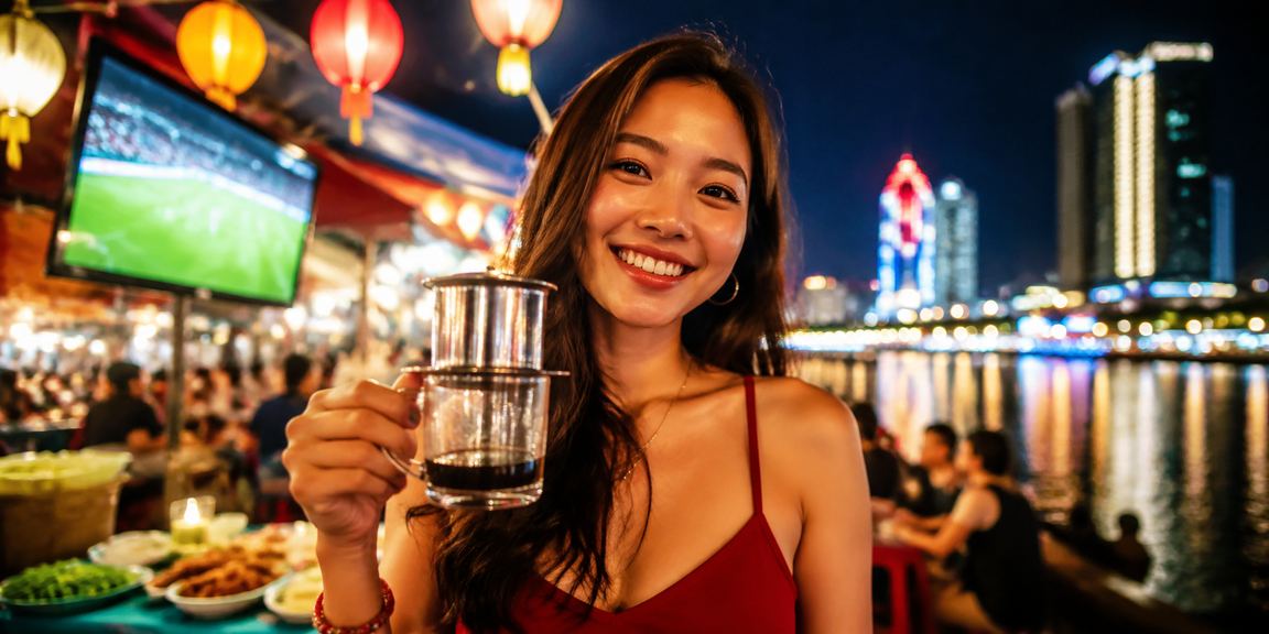 Người chơi tại Quy Nhơn theo dõi kết quả bóng đá và kiểm tra số dư tài khoản trên điện thoại di động